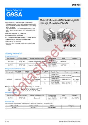 G9SA-321-T30-AC100240 datasheet  